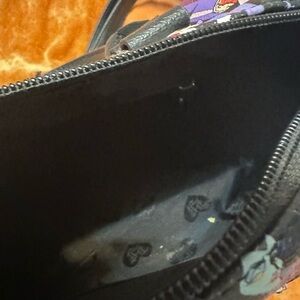 Loungefly Black and Purple Shoulder Bag